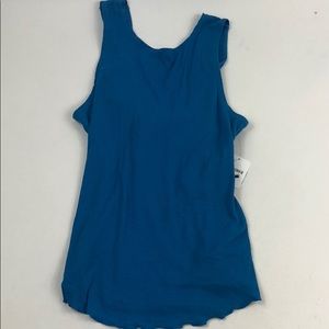 Free People women’s Blue Back Cut Tie Tanks RR16